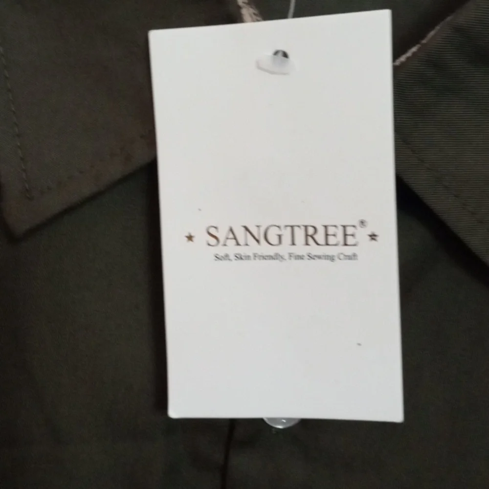 Short Sleeve Brown Button-Up Shirt